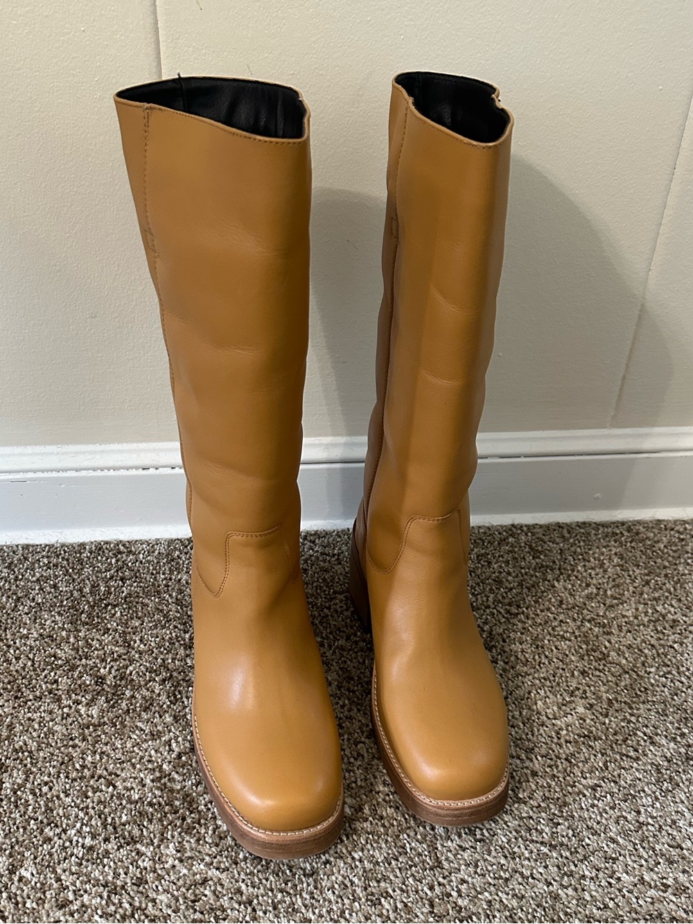 dingo Vagabond Leather Knee Boot in Tan - Picture 7 of 11